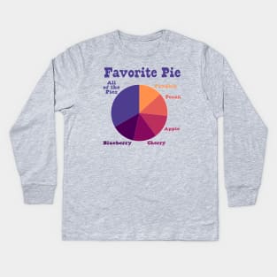 Favorite Pie Chart Kids Long Sleeve T-Shirt